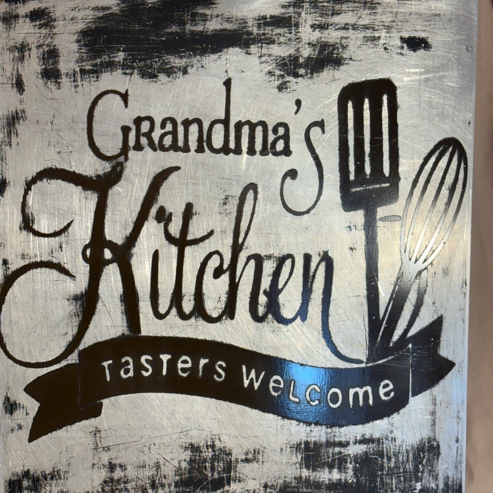 Black and Gray Rustic Kitchen Tools Sign - Picture 2 of 8
